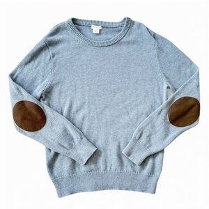 Crewcuts Light Blue Sweater with Brown Elbow Patches Boys size 10